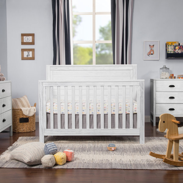 Rustic White Wash Crib Wayfair